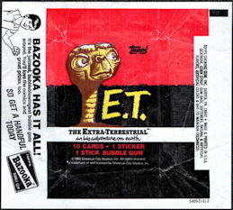 #Cards267 - Waxed Card Pack Wrapper for E.T. The Extra Terrestrial