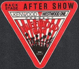 ##MUSICBP0329  - 1987 Fleetwood Mac Tango Tour OTTO Cloth After Show Backstage Pass