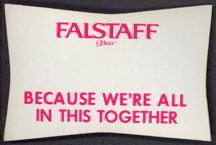 #TMSpirits033 - Cloth Falstaff Beer Sticker