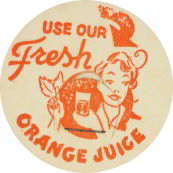 #DC063 - Use Our Fresh Orange Juice Milk Bottle...