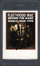 ##MUSICBP1280 - 1990 Fleetwood Mac Laminated Cloth Backstage Pass from the "Behind the Mask" World Tour