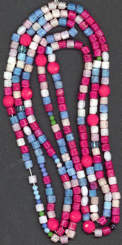 #BEADS0212 - Very Old Strand of Czech Glass Floor Sweeping Beads - 4 1/2 feet long - only 2¢ a bead!!!!!