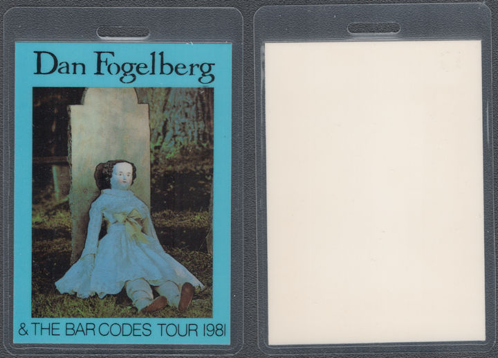 ##MUSICBP2183  - Rare Dan Fogelberg OTTO Laminated Backstage Pass from the 1981 Innocent Age Tour