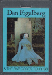 ##MUSICBP2183  - Rare Dan Fogelberg OTTO Laminated Backstage Pass from the 1981 Innocent Age Tour