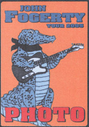 ##MUSICBP1546 - John Fogerty OTTO Cloth Photo Pass from the 2005 Long Road Home Tour