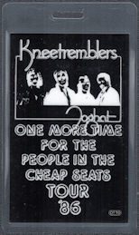 ##MUSICBP1516 - Kneetremblers/Foghat OTTO Laminated Pass from the 1989 One More Time for the People in the Cheap Seats Tour