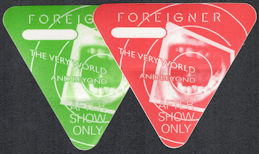 ##MUSICBP1097 - Pair of Foreigner OTTO Backstag...