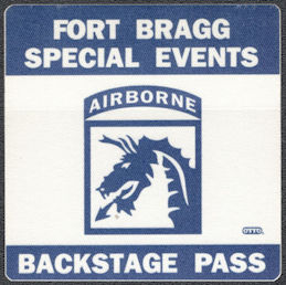 ##MUSICBP1169 - Fort Bragg Special Events OTTO Cloth Backstage Pass