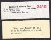 #TRCards134 - Groups of 20 Napkin Dispenser Fortune/Drink Cards with Fortune or Drinks