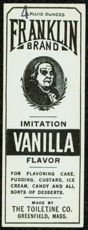 #ZBOT065- Franklin Brand Vanilla Flavor Label
