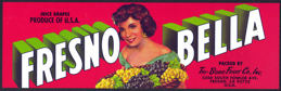 #ZLSG048 - Fresno Bella Grape Label