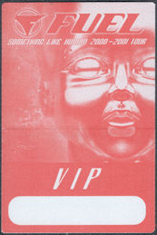 ##MUSICBP1517 - Fuel OTTO Cloth VIP Pass from the 2000-01 Something Like Human Tour