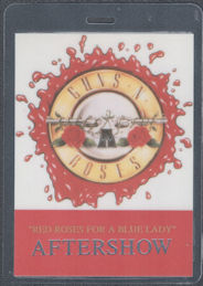 ##MUSICBP1525 - Oversized Guns N' Roses OTTO Cloth Aftershow Pass from the 1993 Use Your Illusion Tour