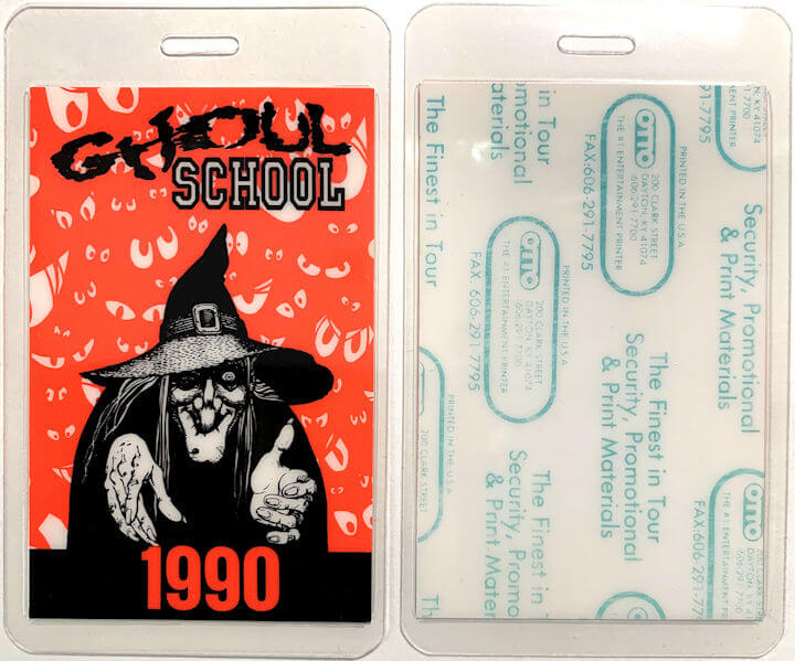 #HH224 - Ghoul School OTTO Laminated Backstage Pass - Witch