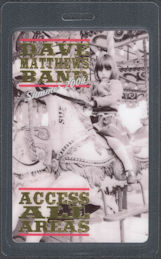 ##MUSICBP2182 - Dave Matthews Band OTTO Laminated Access All Areas Pass from the 2004 Summer Tour