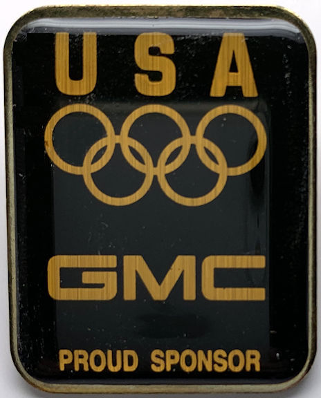 #MS347 - Large Cloisonné Pin Made for GMCs Sponsorship of the 1996 Olympics