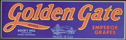 #ZLSG034 - Golden Gate Grape Crate Label