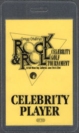 ##MUSICBP1395 -  Gregg Guiffria Rock and Roll Celebrity Golf Tournament OTTO Laminated Celebrity Player Pass - Journey, Motley Crue, Night Ranger