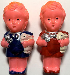 #TY883.2 - Group of 2 Early Hand Painted Doll R...