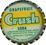 #BF115 - Group of 10 Scarce Cork Lined Grapefruit Crush Bottle Caps