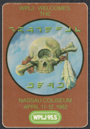 ##MUSICBP1094 -  Grateful Dead OTTO Cloth Radio Pass from the 1982 Concert at Nassau Coliseum