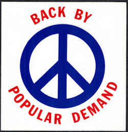 ##MUSICGD2025 - Grateful Dead Car Window Tour Sticker/Decal - Back by Popular Demand Peace Symbol