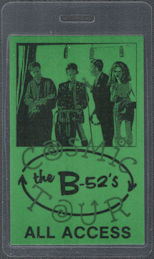 ##MUSICBP2113 - B-52's OTTO Laminated All-Access Pass from the 1989 Cosmic Tour