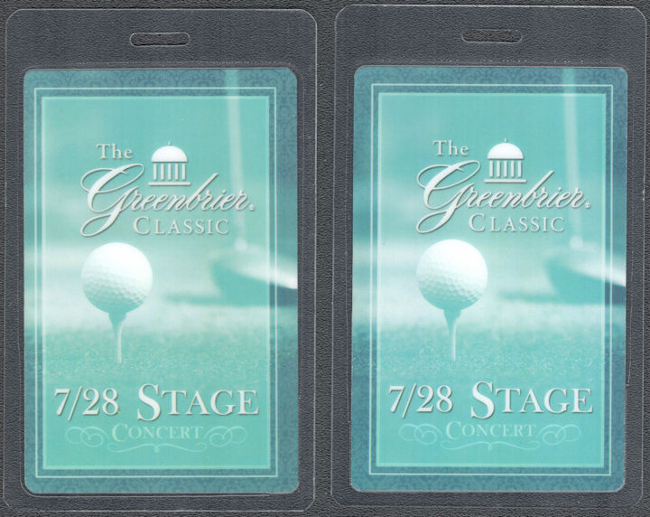 ##MUSICBP1394 - 2014 The Greenbrier Classic Concert OTTO Laminated Backstage Pass Varying in Color and Designation - Jimmy Buffet & Maroon 5