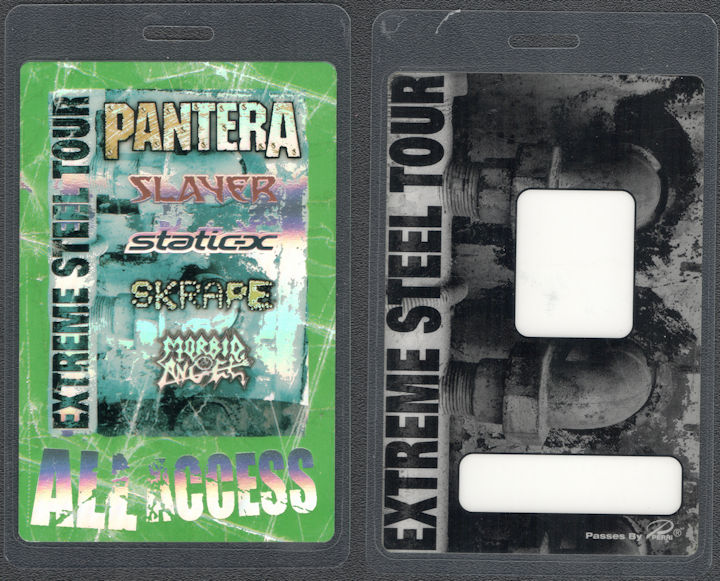 ##MUSICBP1911  - Extreme Steel Tour Universal Laminated PERRi Backstage Pass - Pantera, Slayer, Skrape