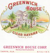 #ZLSC081 - Greenwich House Cigar Box Label