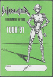 ##MUSICBP2062 - Winger OTTO Cltoh Backstage Pass from the 1991 In the Heart of the Young Tour