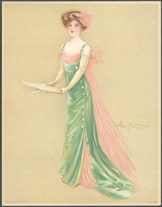 #MSPRINT156 - 1909 Victorian Print - Singer