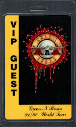##MUSICBP0398 - Guns n' Roses OTTO Laminated VIP/Guest Backstage Pass from the 1991/92 Use Your Illusion World Tour