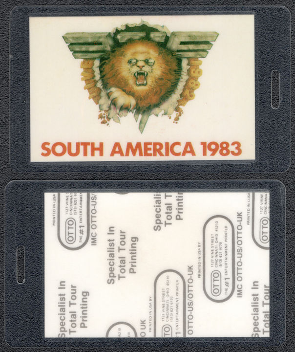 ##MUSICBP1261 - Van Halen Laminated OTTO Backstage Pass from the "South America 1983" Tour