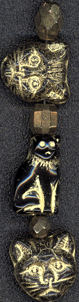 #BEADS0188 - Fantastic Black Cat Halloween Beads