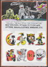 #HH113 - Large Display Card with Halloween Puffy Stickers