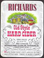 #ZLW107 - Richards Old Style Hard Cider Label