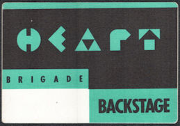 ##MUSICBP0970  - Heart OTTO Backstage Pass from the Brigade Tour 1990