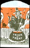 #HH039 - Halloween Treat Bag Witch and Cauldron