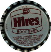 #BF017 - Group of 10 Plastic Lined Hires Root Beer Caps Picturing Mug