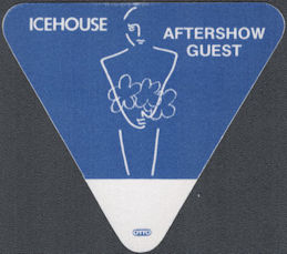##MUSICBP1893  - Triangular Icehouse Man Of Colours Concert Tour 1987 OTTO After Show Backstage Pass