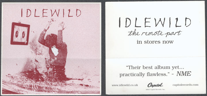 ##MUSICBQ0213 - Idlewild Sticker from the 2002 Remote Part Album Release