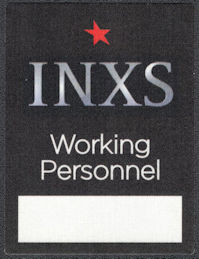 ##MUSICBP1295 - 2005 INXS Cloth OTTO Backstage Working Pass from the Switch Tour