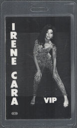 ##MUSICBP1946 - Irene Cara Laminated OTTO VIP Pass from the 1987 Wait for No Man Tour