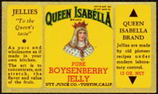 #ZBOT067- Rare Queen Isabella Jelly Jar Label