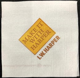 #TMSpirits153 - Group of 4 I.  W. Harper Advertising Napkins