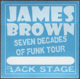 ##MUSICBP1413 - James Brown OTTO Cloth Backstage Pass from the 2003 Seven Decades of Funk Tour