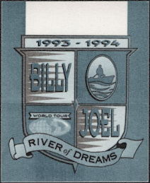 ##MUSICBP0516 - Billy Joel Perri Cloth Backstage Pass from the River of Dreams Tour