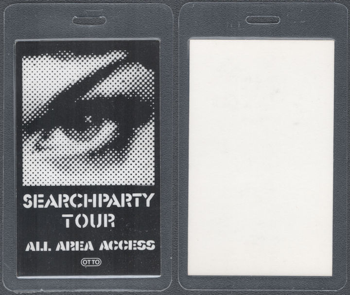 ##MUSICBP1950 - John Hall Band OTTO Laminated All Area Access Pass from the 1983 Search Party Tour