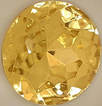 #BEADS0454 - Massive 21mm Light Yellow Colored Glass Rhinestone - As low as 50¢ each